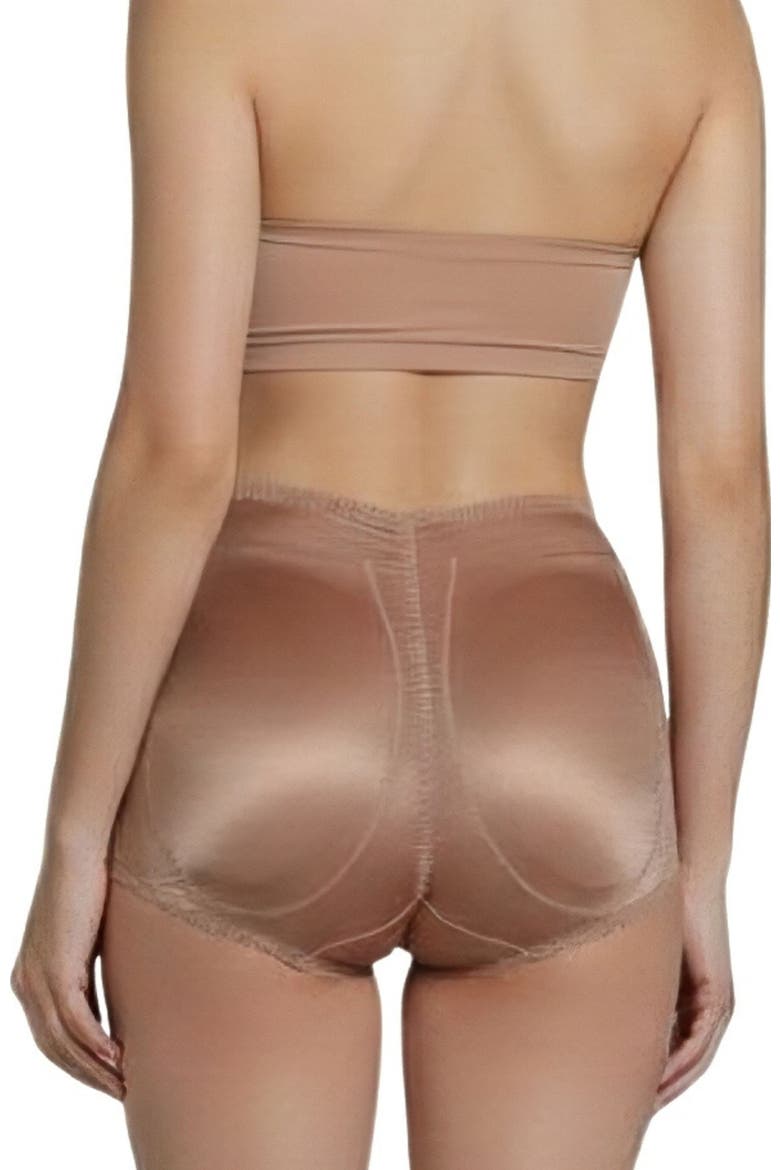 Padded Panty Brief With Removable Pads, Alternate, color, Mocha