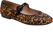 Linea Paolo Marley Leopard Print Genuine Calf Hair Flat