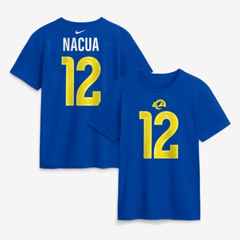 Men's Nike Puka Nacua Royal Los Angeles Rams Name & Number T-Shirt