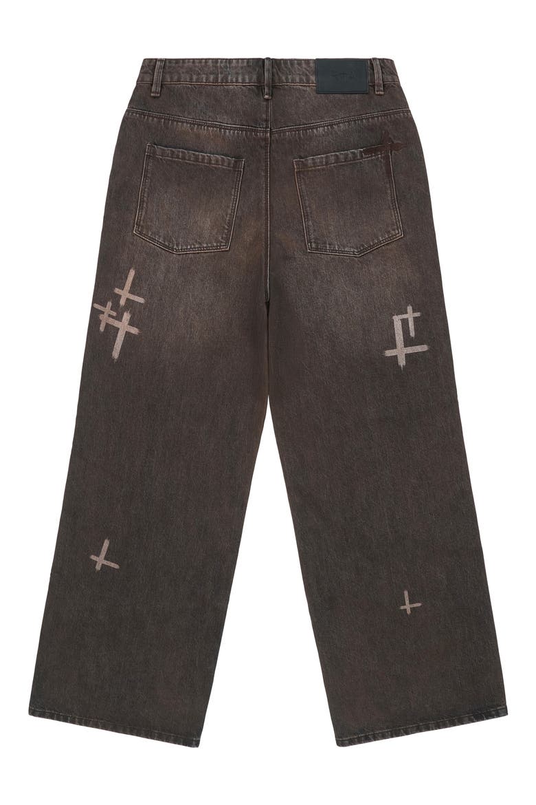 Franco Wide Leg Jeans, Alternate, color, MOCHA DRIFT CROSS CUT