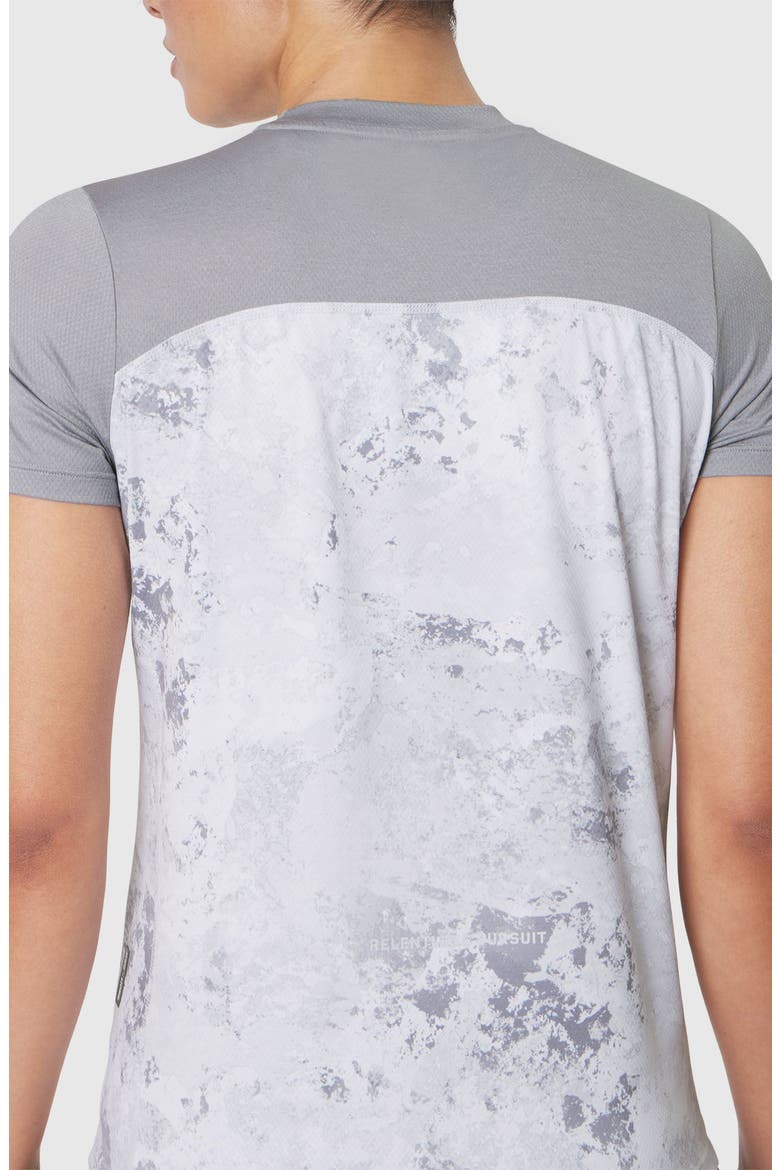 Aerosilver UPF50 Mock Neck Run Tee, Alternate, color, Sedona Snow Camo