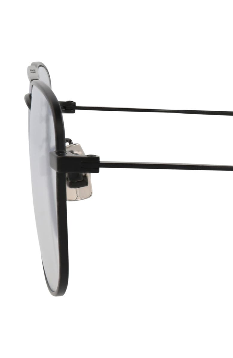 Saint Laurent 53mm Navigator Optical Frames, Alternate, color, Black Black Transparent