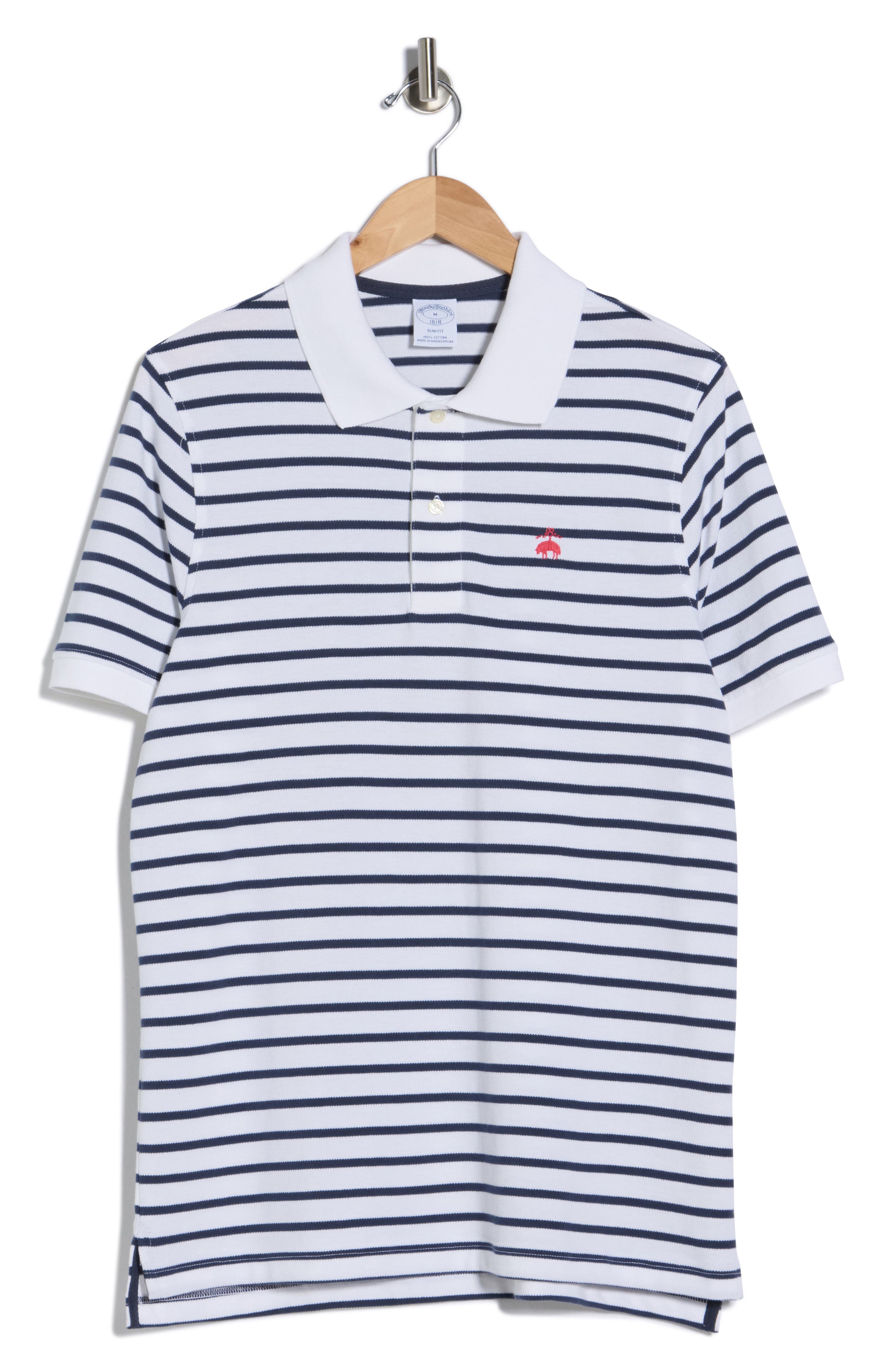 Brooks Brothers Mariner Stripe Piqué Polo