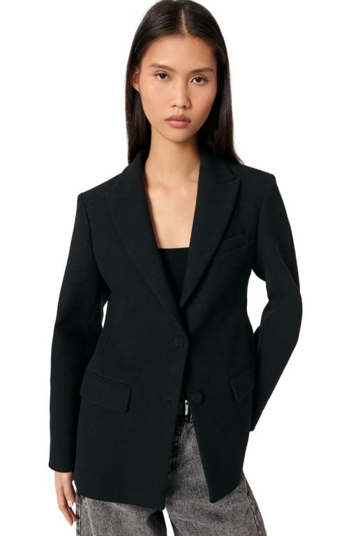 Shop Maje Slim-fit Suit Jacket In Black