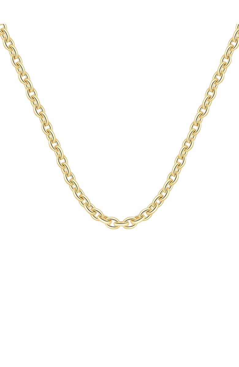 Bliss Diamond 14k Gold Women's 24" Chain Necklace 32 Grams 7.5mm Thick, Main, color, 14K Yellow Gold
