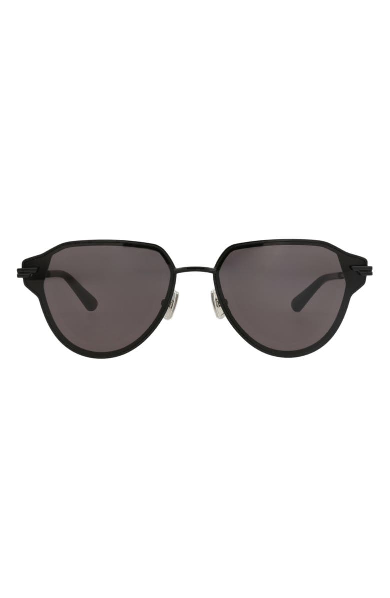 Bottega Veneta Sunglasses, Main, color, Black Black Grey