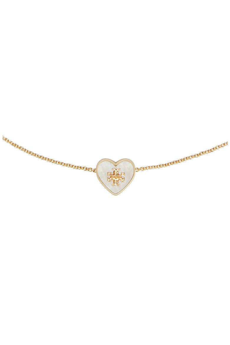 Kira Heart Pendant Necklace, Alternate, color, TORY GOLD / MOTHER OF PEARL