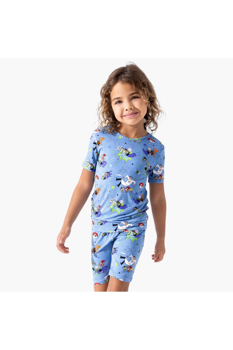 Powerpuff Girls Mojo Jojo Showdown Kids 2-Piece Short Sleeve & Shorts Pajama Set, Alternate, color, Powerpuff Mojo Jojo Showdown