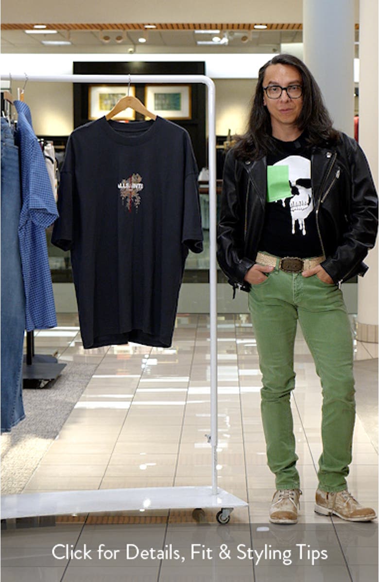 Eternal Embroidered Cotton Graphic T-Shirt, sales video thumbnail