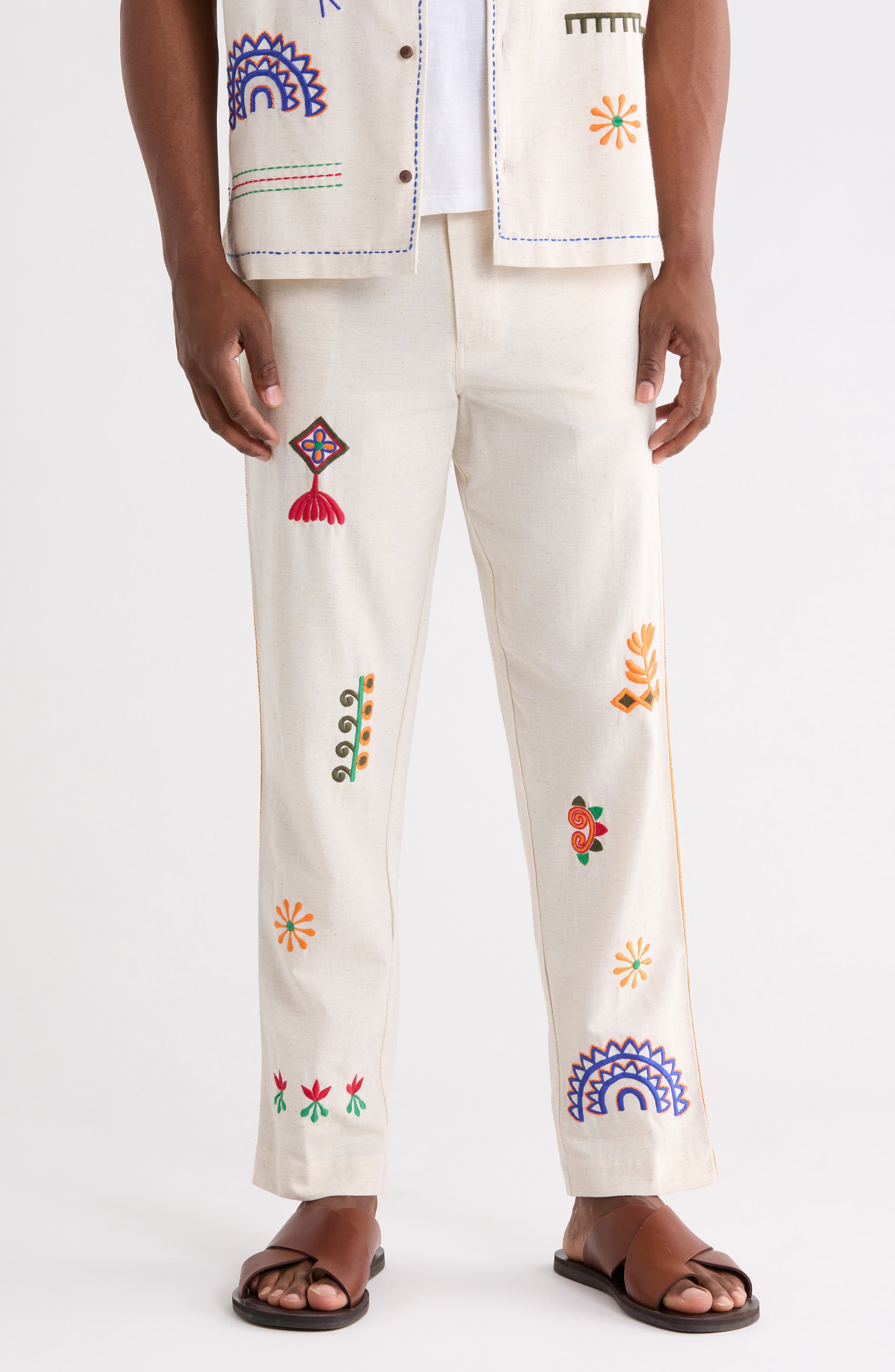 Ranbir Embroidered Trousers