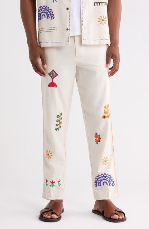 Ranbir Embroidered Trousers