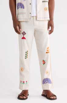 Ranbir Embroidered Trousers