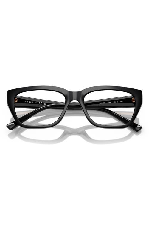 Vogue 53mm Pillow Optical Glasses In Black