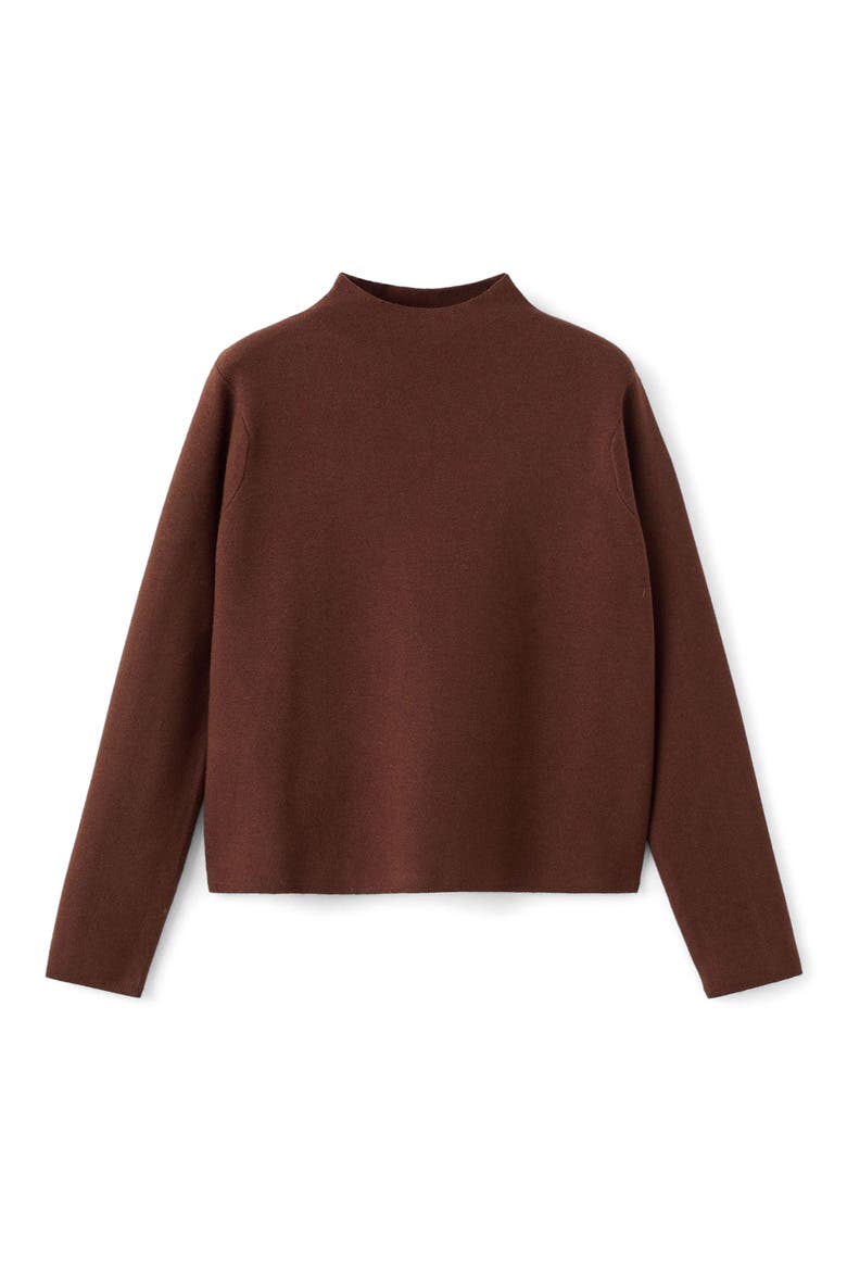 Funnel Neck Sweater, Alternate, color, CARAMEL