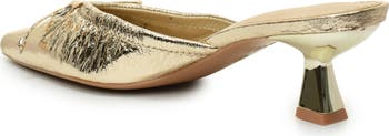 Bow Kitten Heel Mule