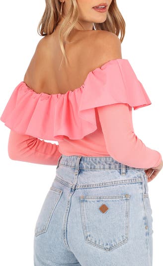 Cloe Popover Off the Shoulder Top