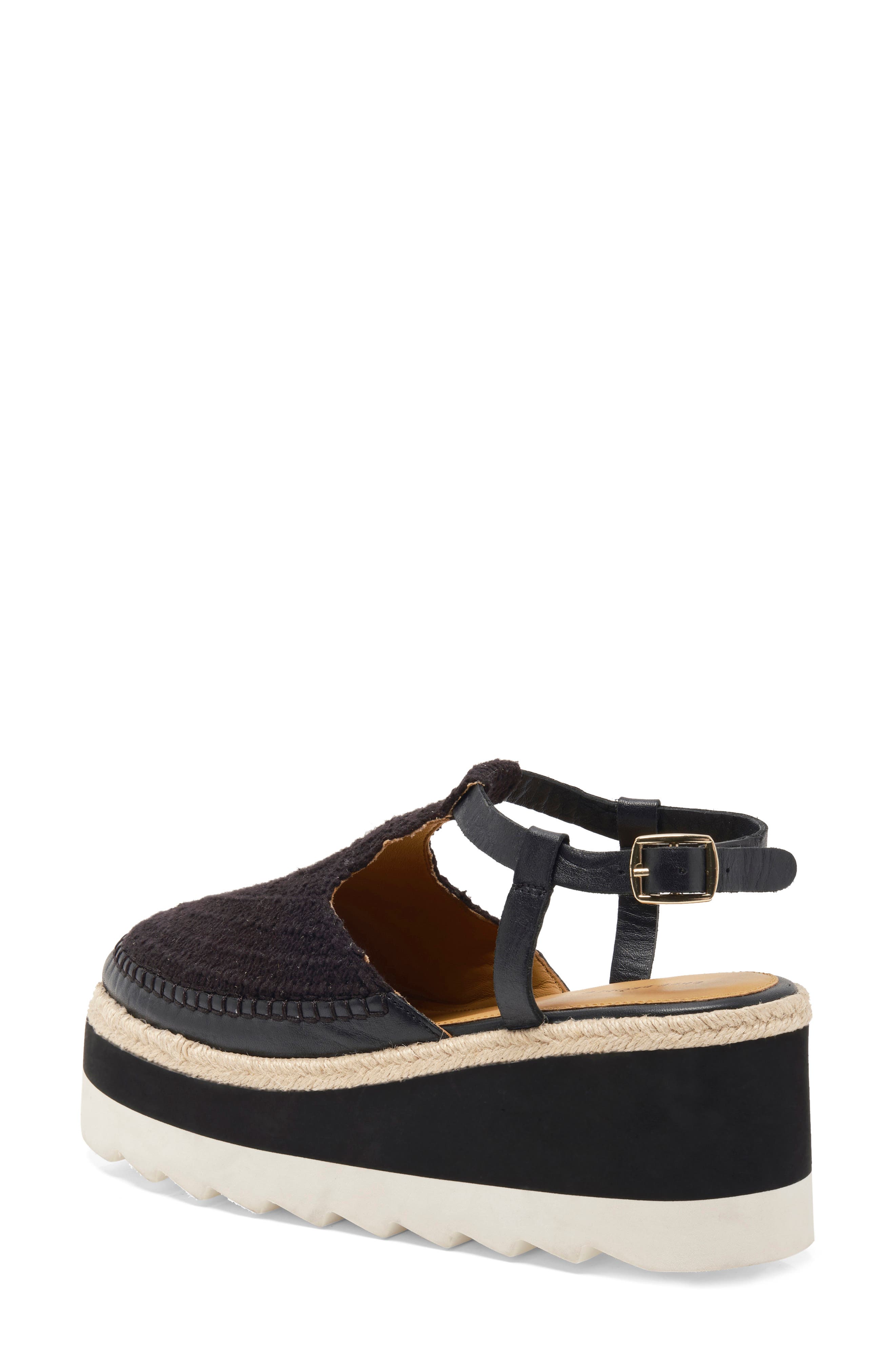 Free People Morning in Mykonos Platform Wedge, Alternate, color, Black