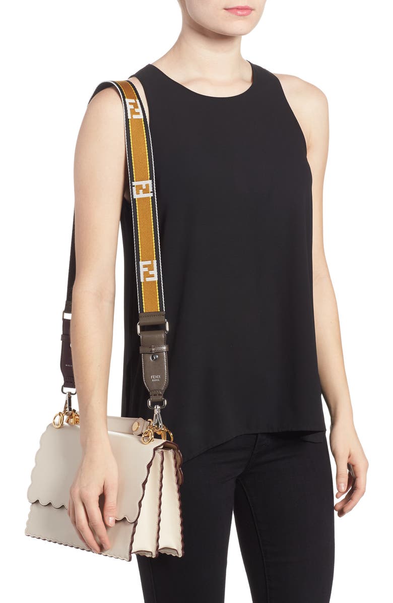 Fendi Set of 2 Strap You Mini Top Handle & Logo Crossbody Strap, Alternate, color,