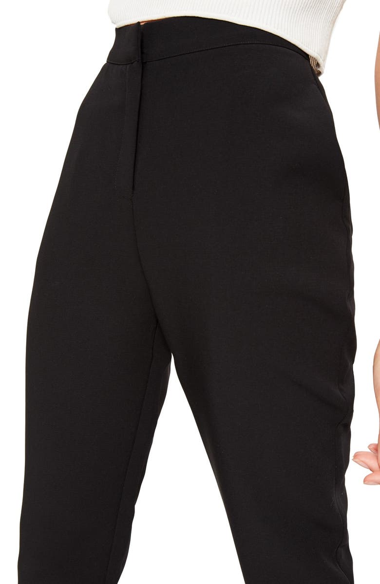 Missguided Crop Cigarette Trousers, Alternate, color, 