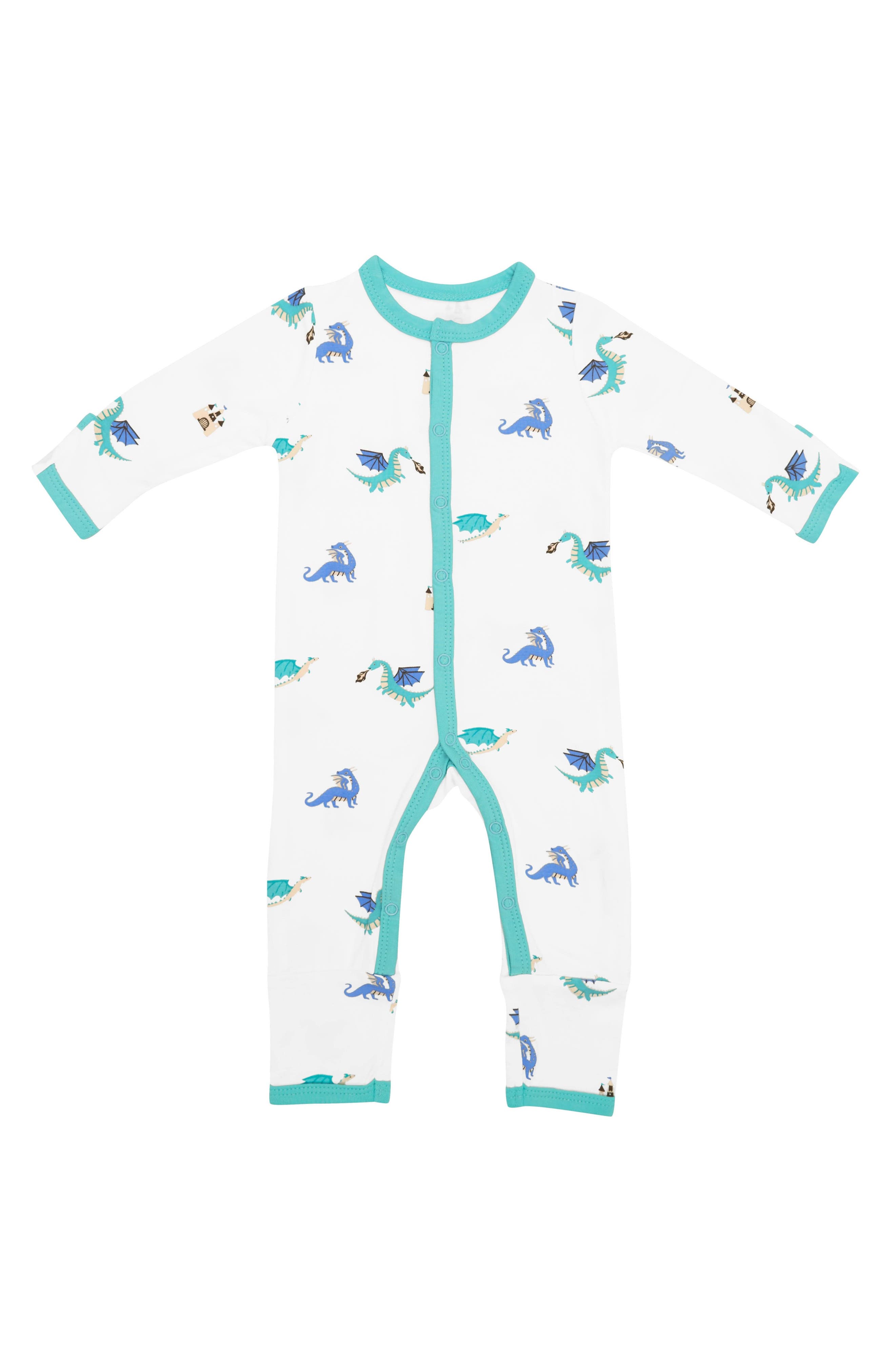 Dragon Print Snap Up Romper