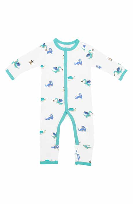 Dragon Print Snap Up Romper