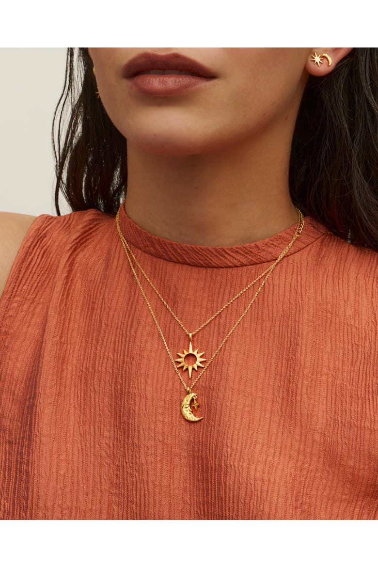 Star Pendant Necklace, Alternate, color, Gold