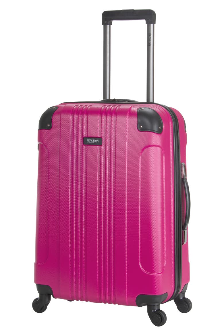 Out of Bounds Lightweight Hardside 4-Wheel Spinner Luggage, Alternate, color, MAGENTA