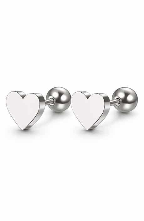 REBL Heart Stud Earrings