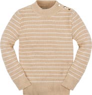 Hope & Henry Baby Girls' Organic Mock Neck Sweater, Infant