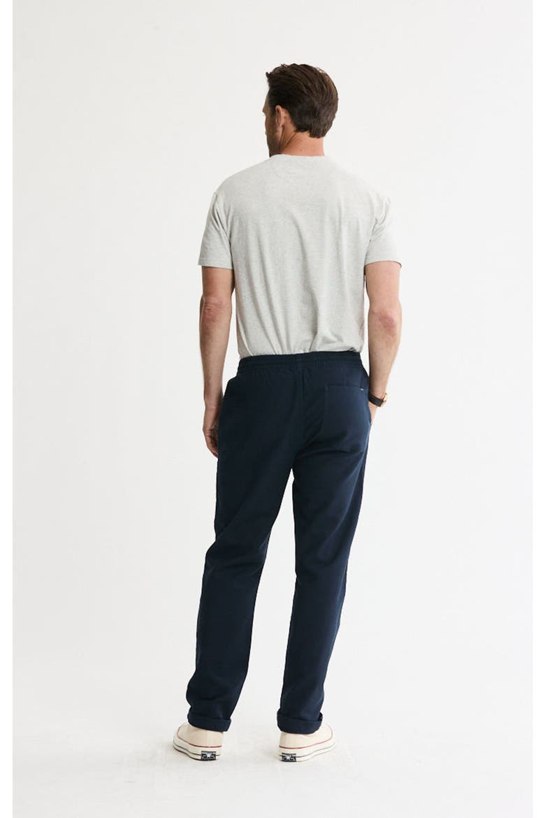 Cotton Twill Drawstring Pants, Alternate, color, Navy