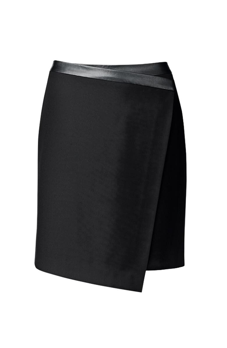 Trouvé Asymmetrical Faux Wrap Skirt, Alternate, color,