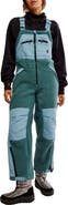 Free People Hit the Slopes High Pile Fleece Snow Bibs