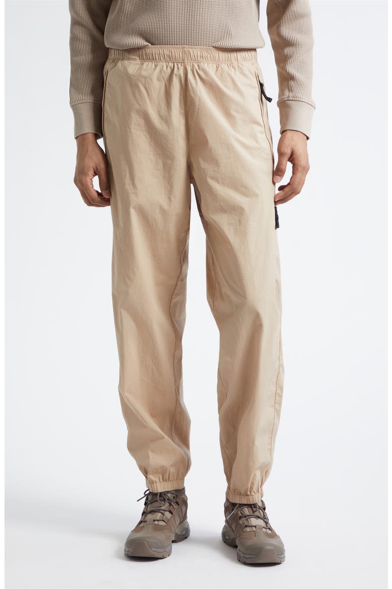 Stretch Cotton Track Pants, Main, color, DESERT