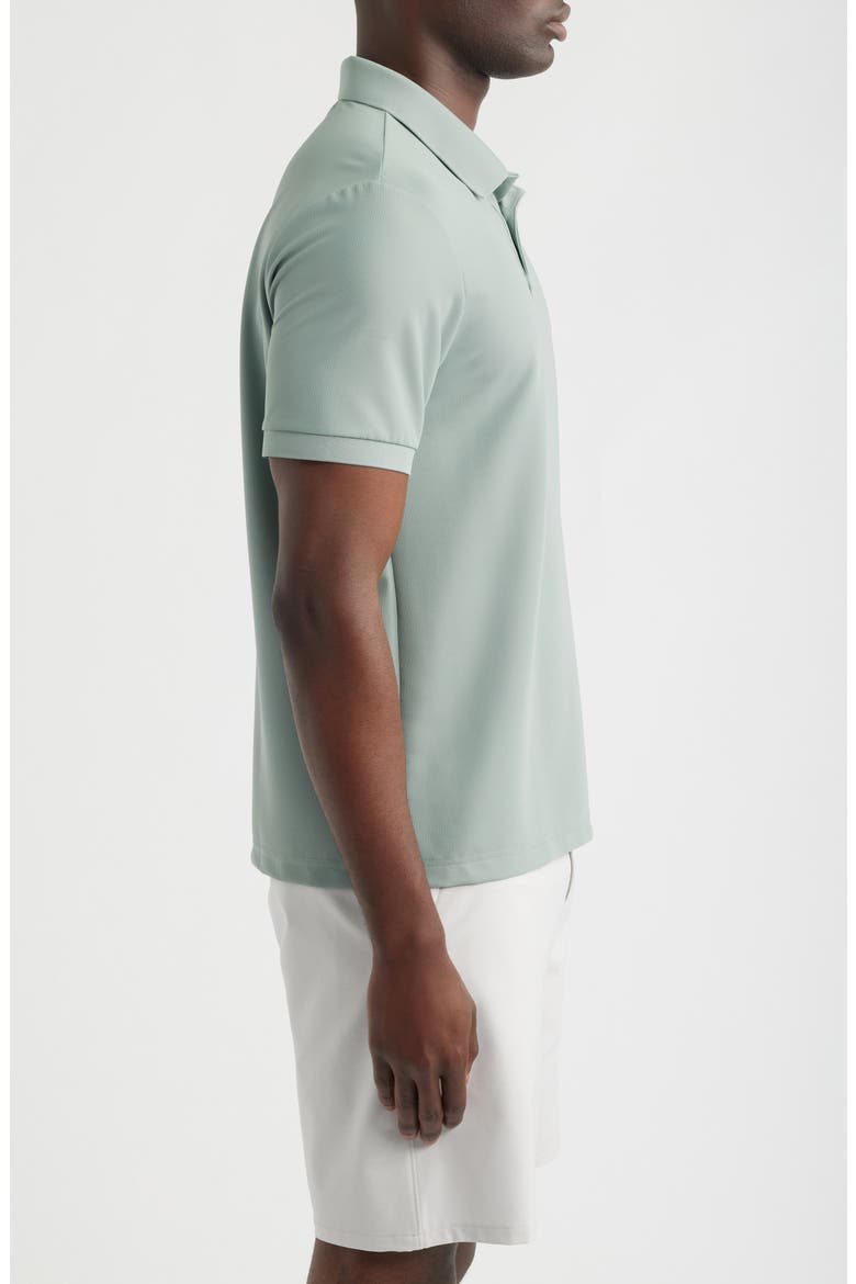 Textured Performance Polo, Alternate, color, GREEN SLATE