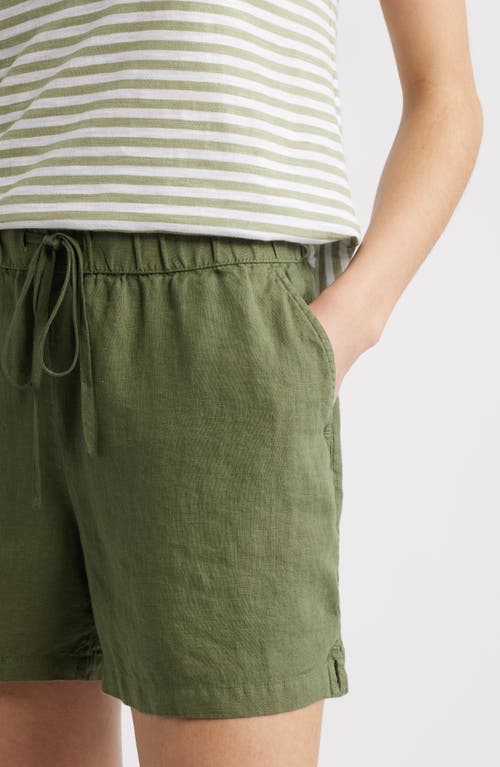 CASLONR CASLON(R) LINEN DRAWSTRING SHORTS 