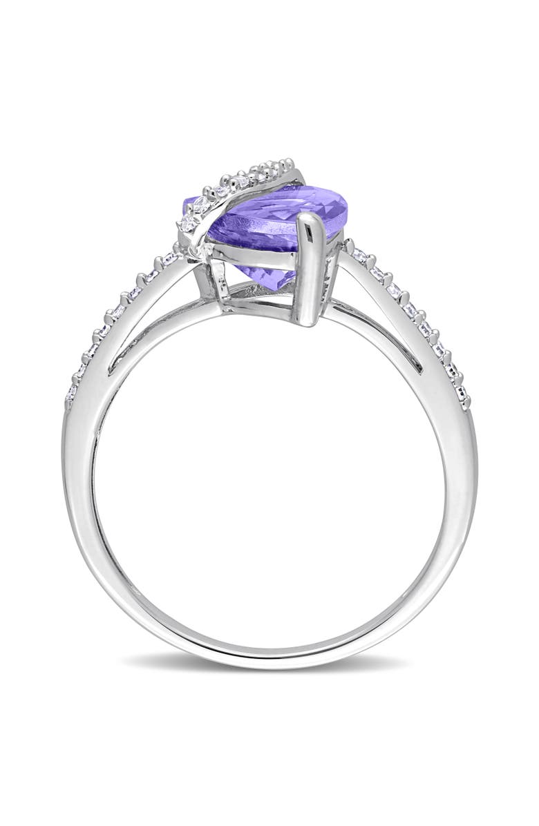 Julianna B. Tanzanite & Diamond Wrap Ring Sterling Silver, Alternate, color,