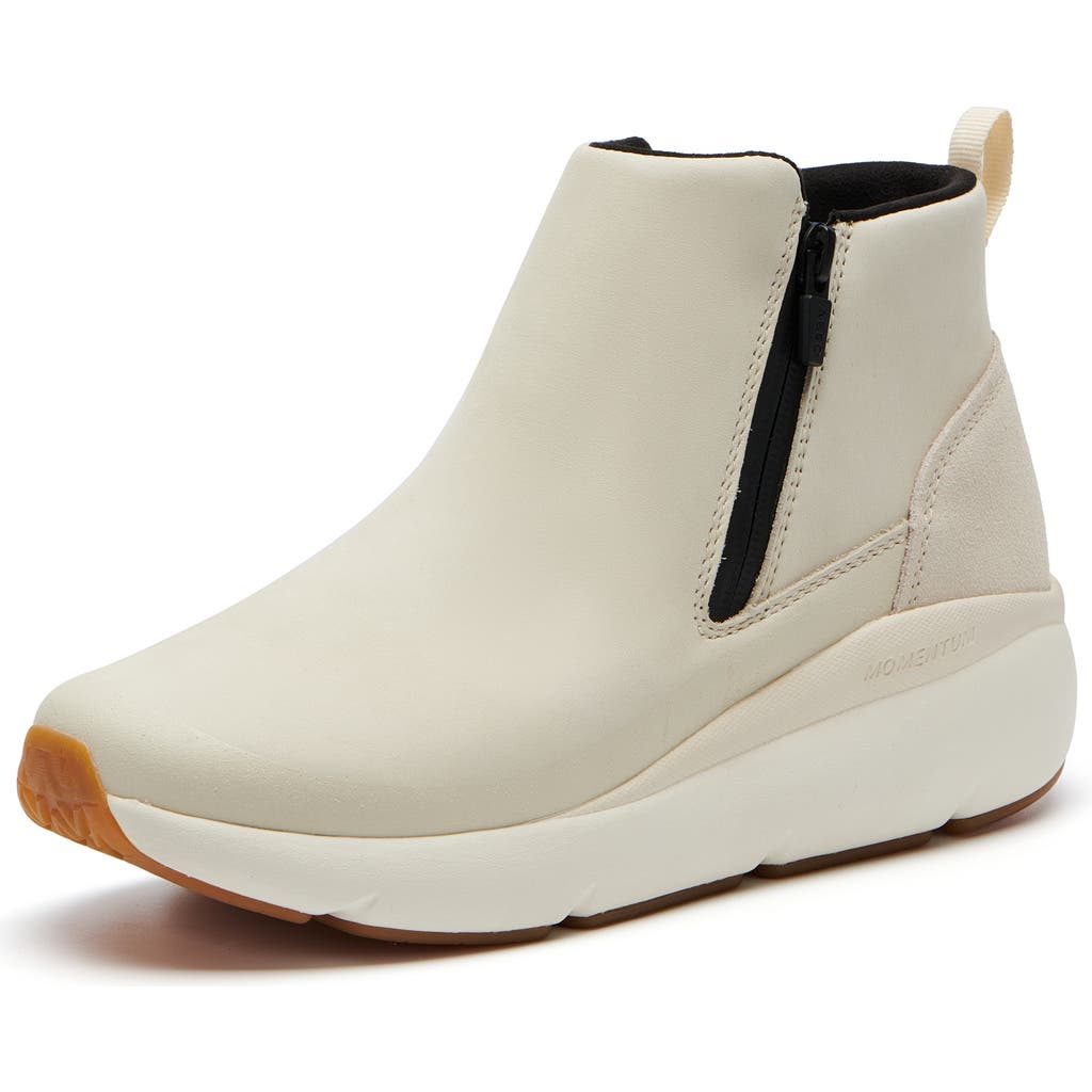 Abeo Mxv Shift Zip Bootie In Off White - Regular