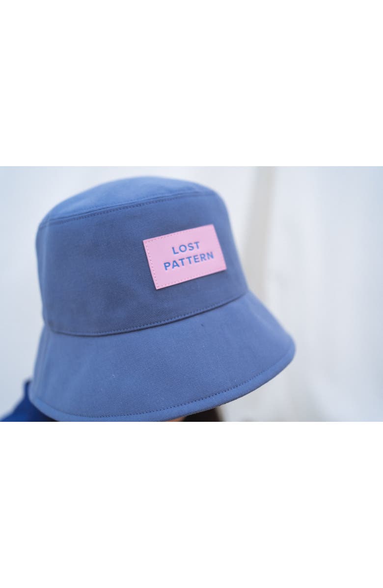 Lost Pattern "Forest" Cotton Reversible Bucket Hat, Alternate, color, Blue