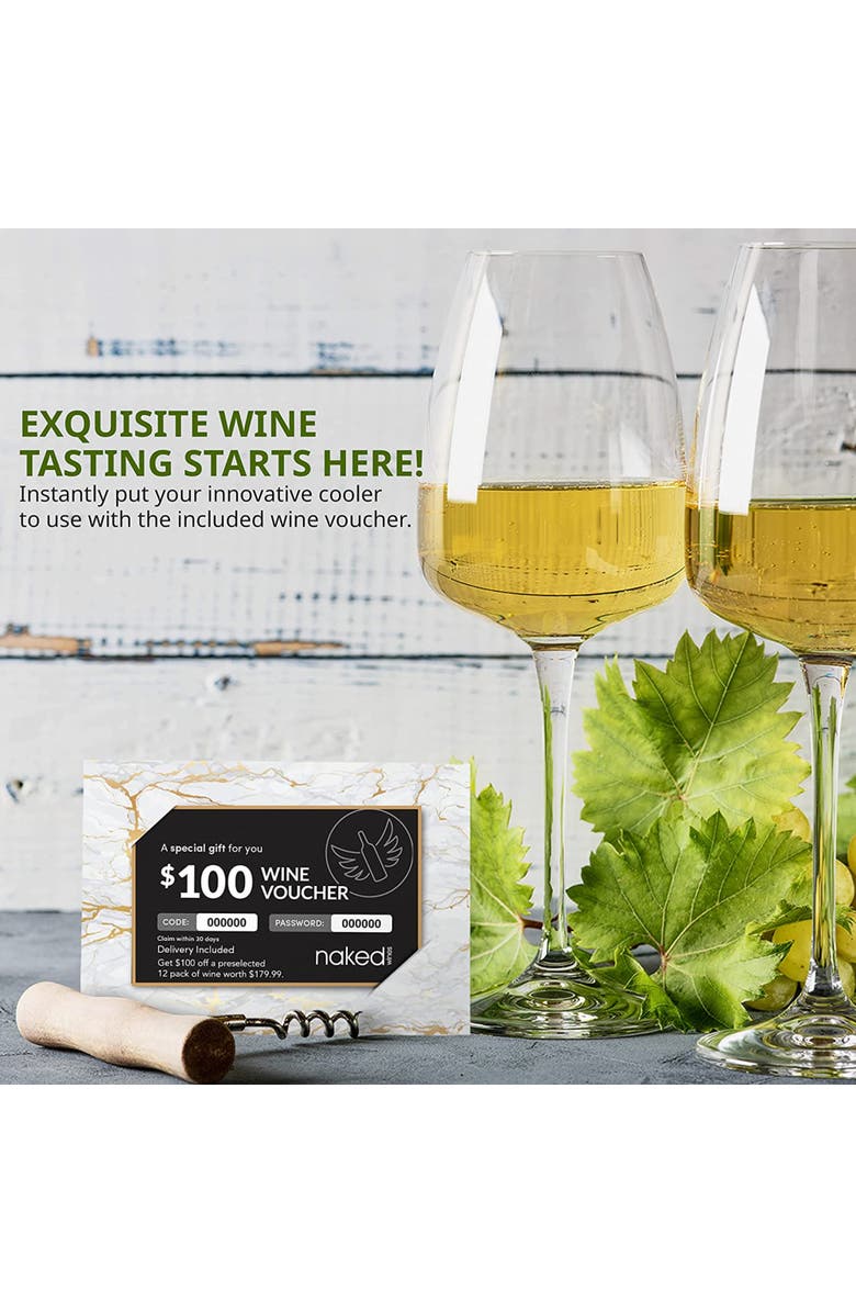 Schmecke 10 Bottle Thermoelectric Wine Cooler, Alternate, color, Stainless Steel