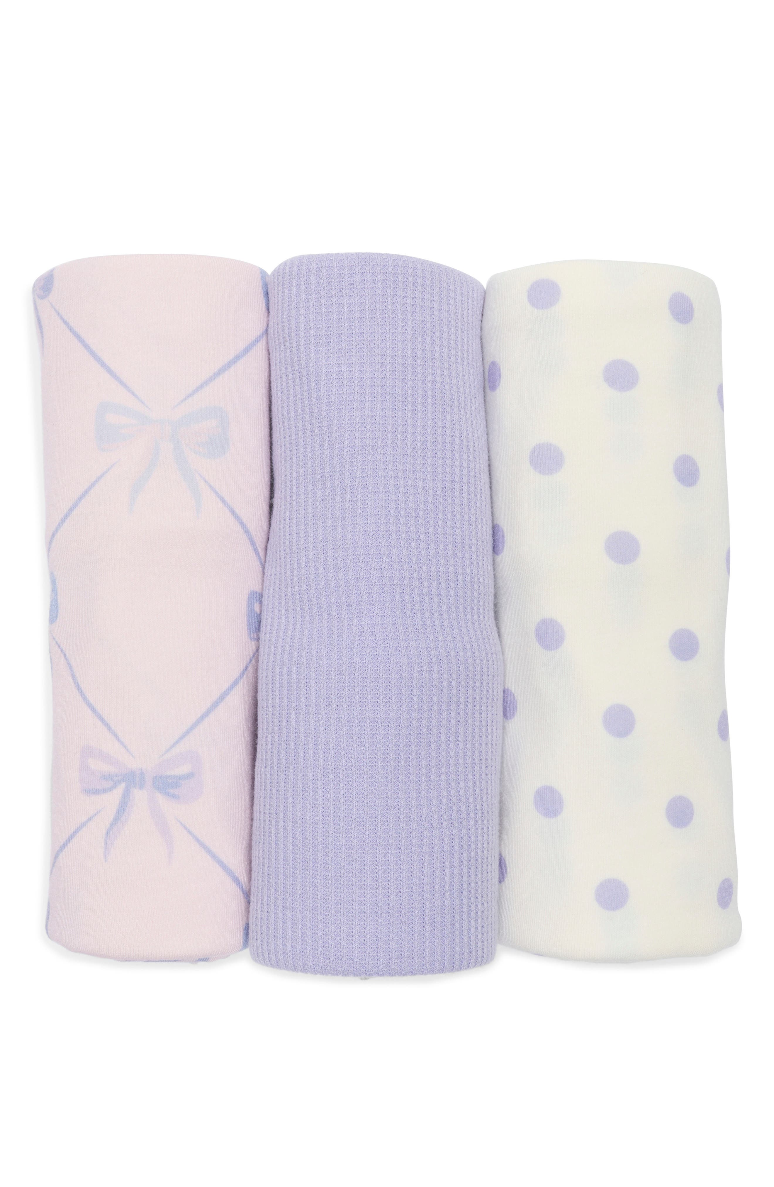 Toby 3-Pack Assorted Lattice Bows Blankets