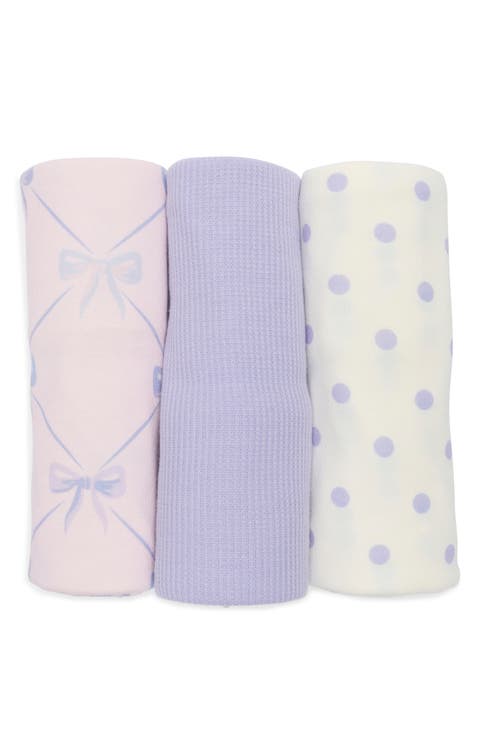3-Pack Assorted Lattice Bows Blankets (Baby)