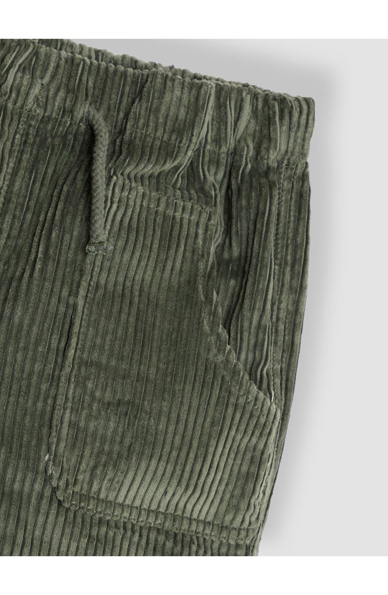 JOJO MAMAN BEBE Cotton Corduroy Drawstring Pants, Alternate, color, Khaki