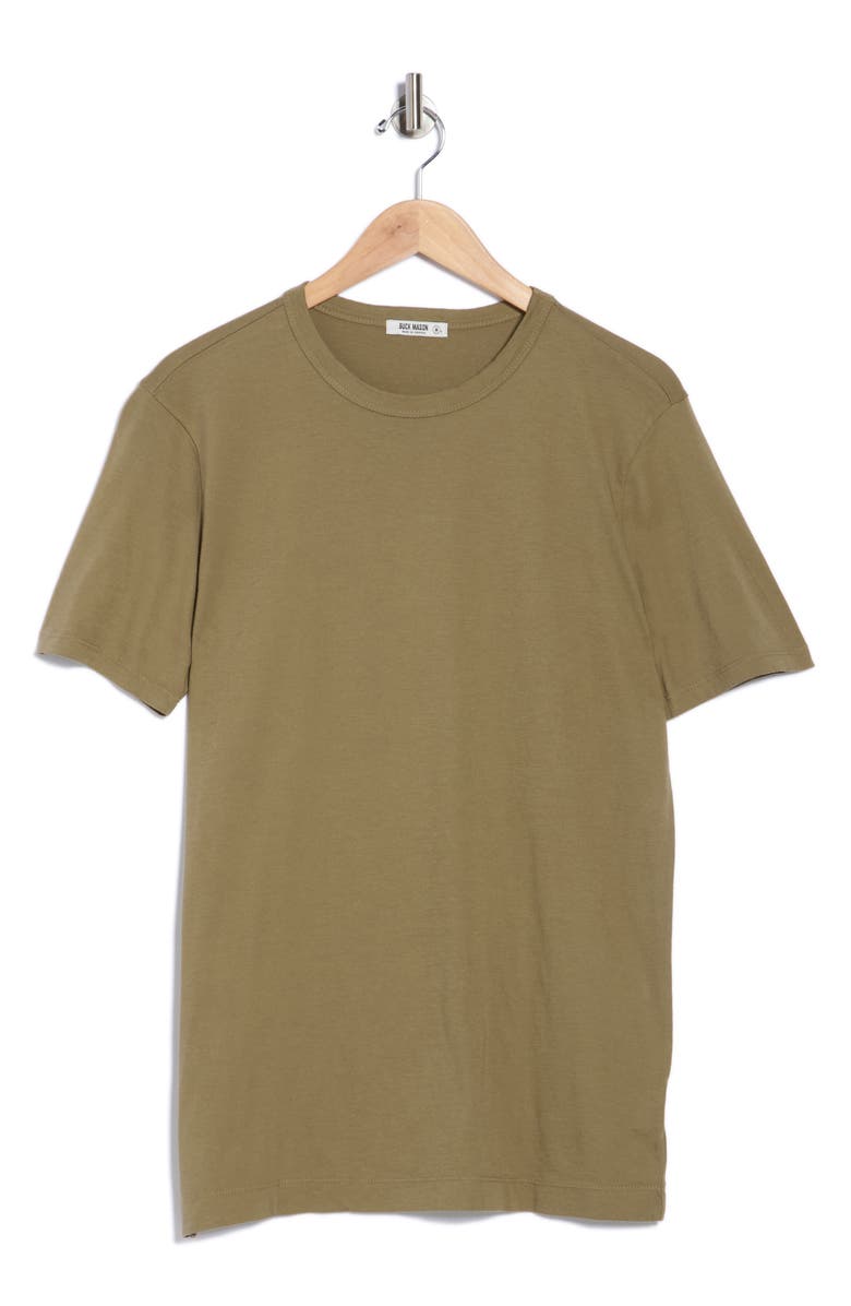 BUCK MASON Pima Cotton Crewneck T-Shirt, Alternate, color, Cypress