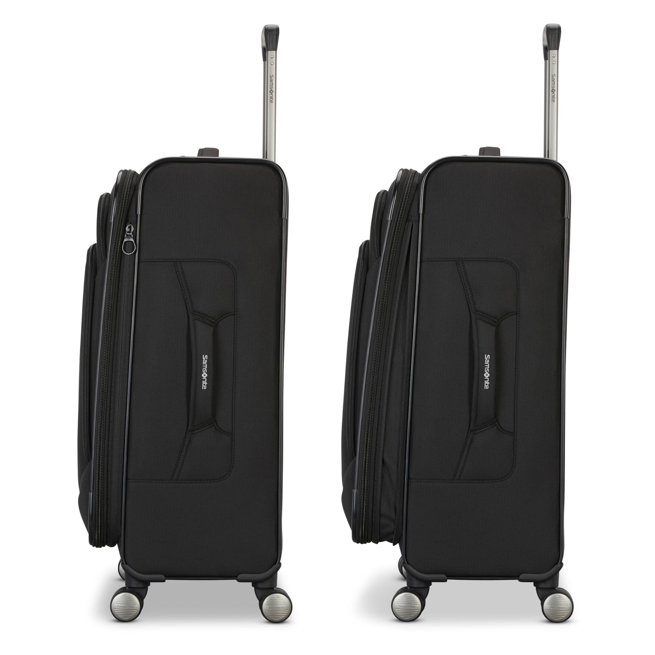 Samsonite Ascella 4 Softside Expandable 29" Checked Spinner, Alternate, color, Black