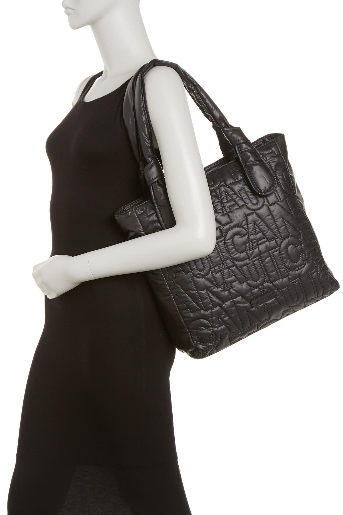 Nautica Tia Logo Embossed Tote Bag, Alternate, color, 