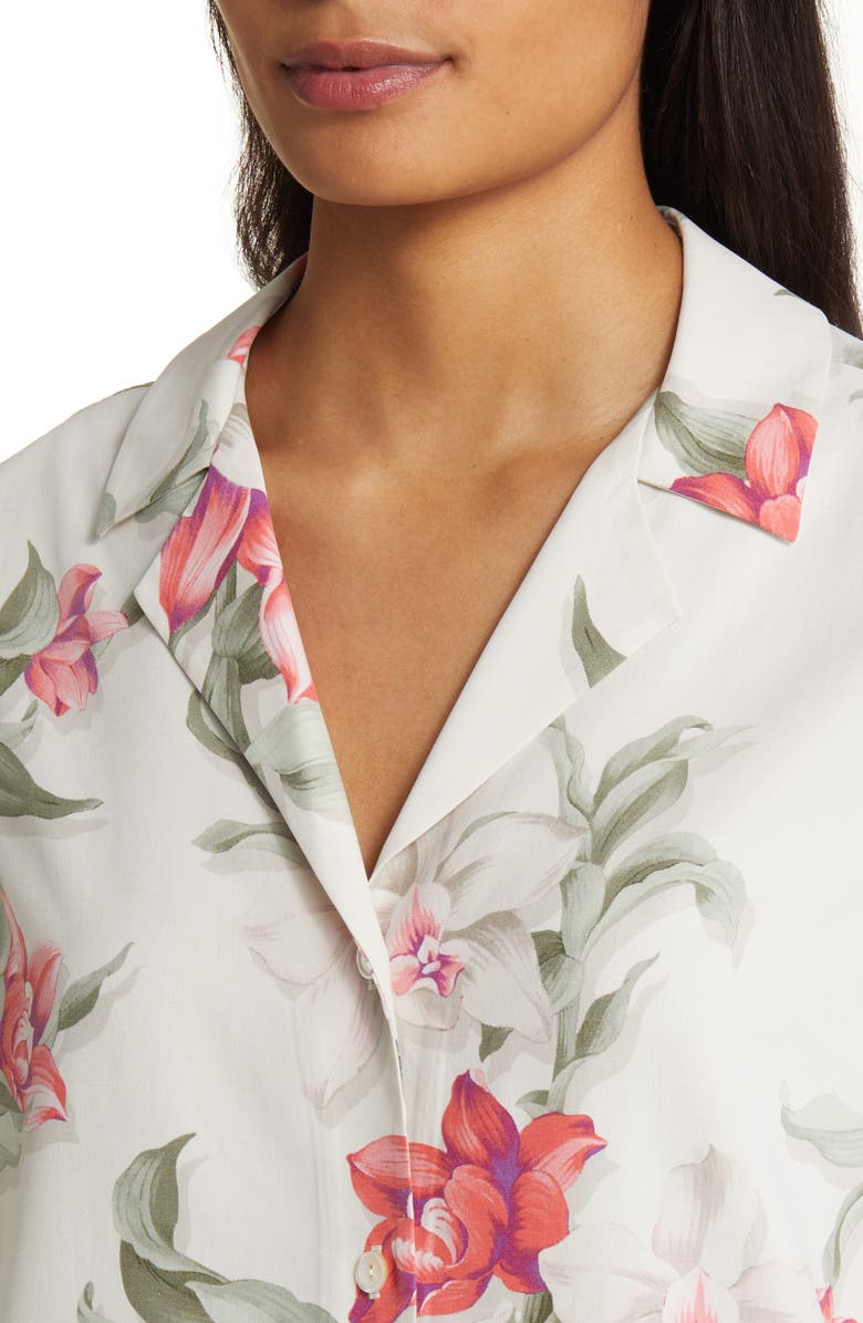 Tommy Bahama Beachway Blooms Talulla Floral Silk Button-Up Shirt, Alternate, color, 