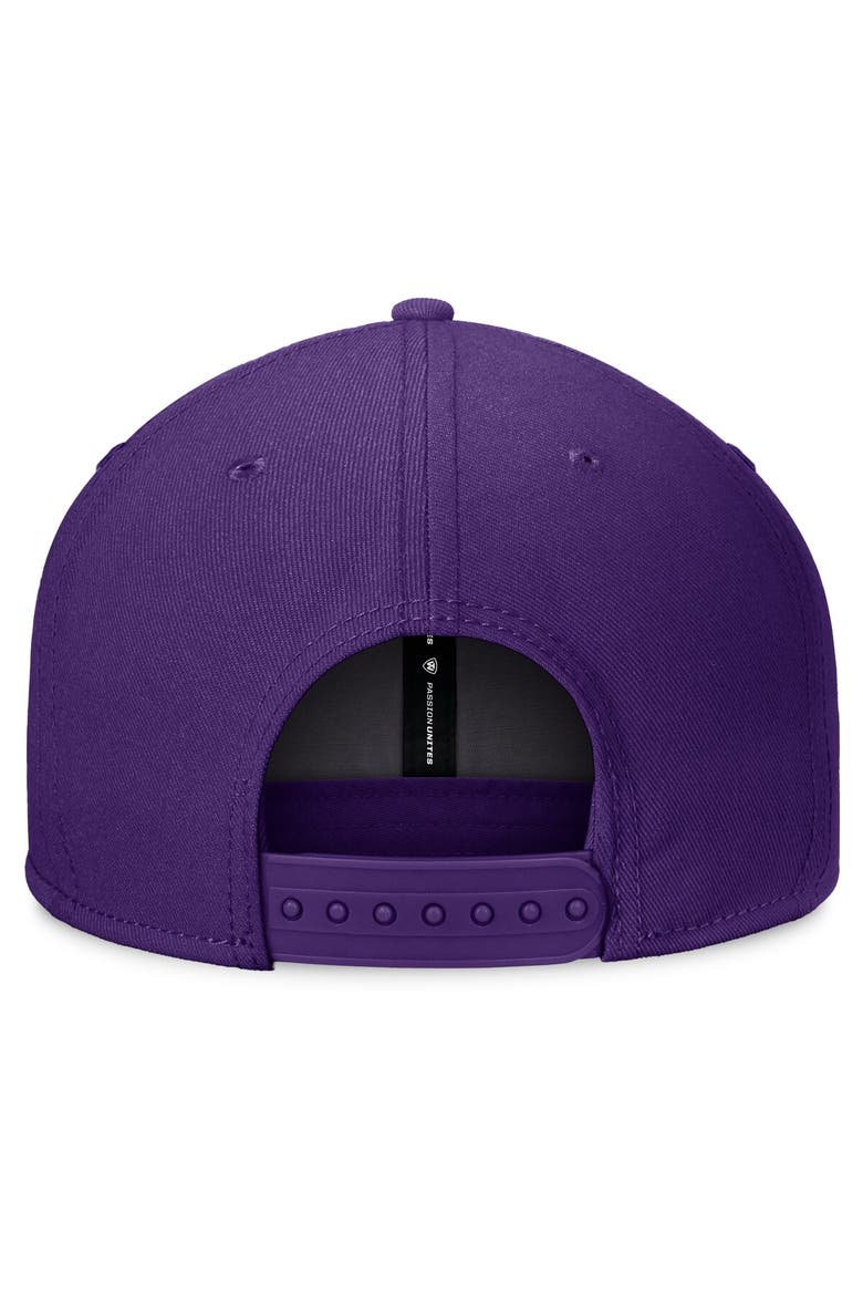 Men's Top of the World Purple TCU Horned Frogs Fundamental Snapback Hat, Alternate, color, Purple
