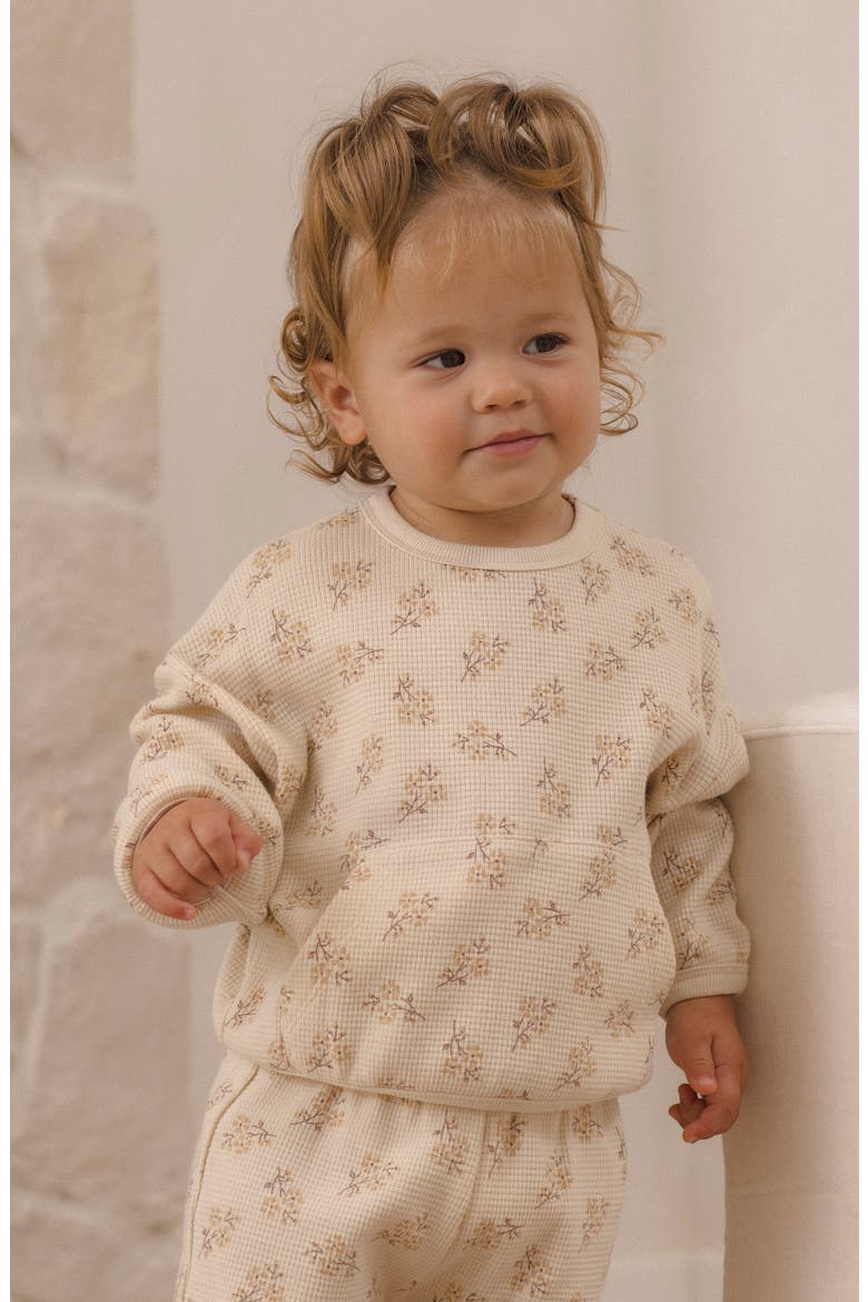 Kids' Waffle Slouch Set, Alternate, color, NATURAL