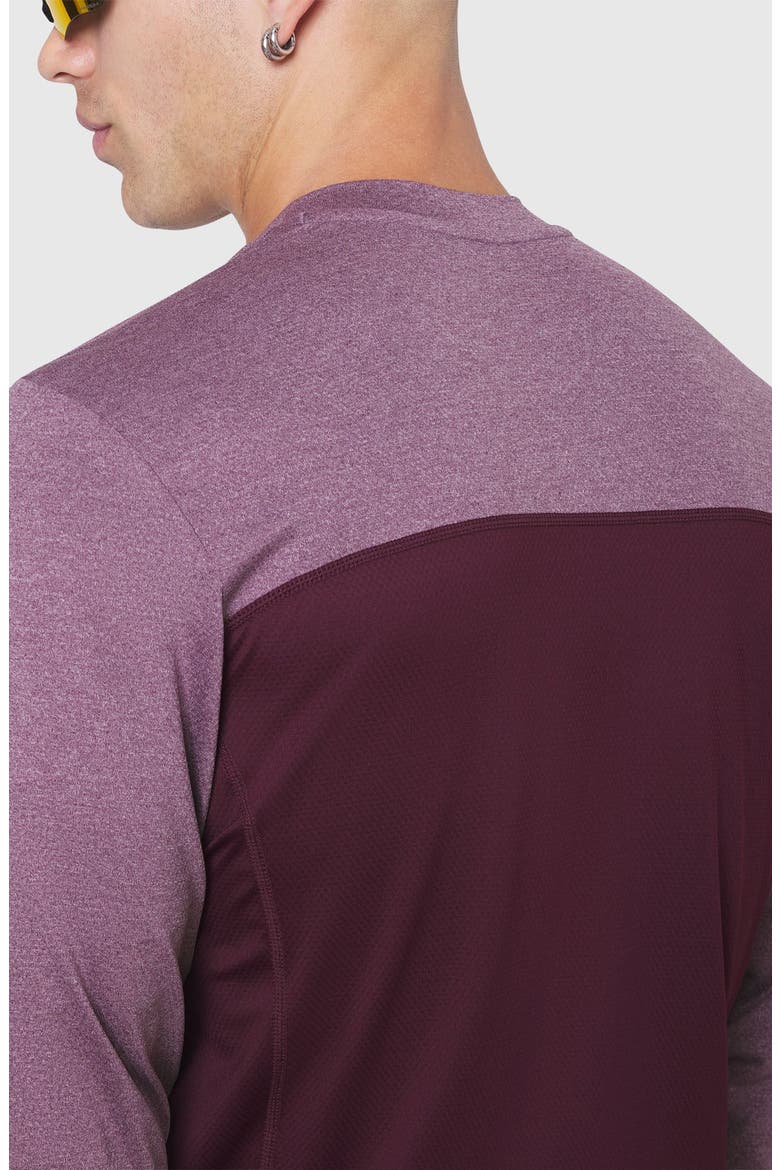Aerosilver UPF50 Run Long Sleeve, Alternate, color, Merlot