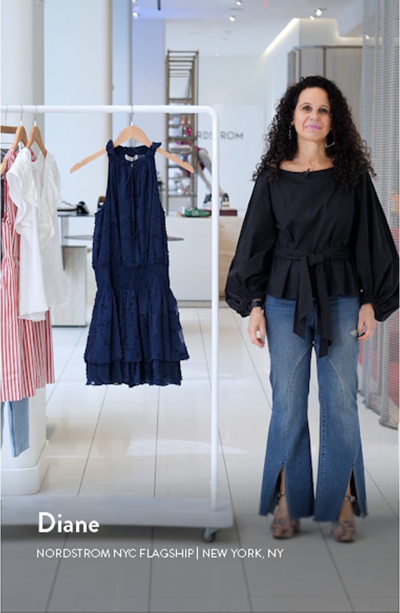 Hester Floral Appliqué Minidress, sales video thumbnail